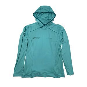 Rab Force Hoody Women Large UV Protection Sun Shirt Lightweight Hiking Trail